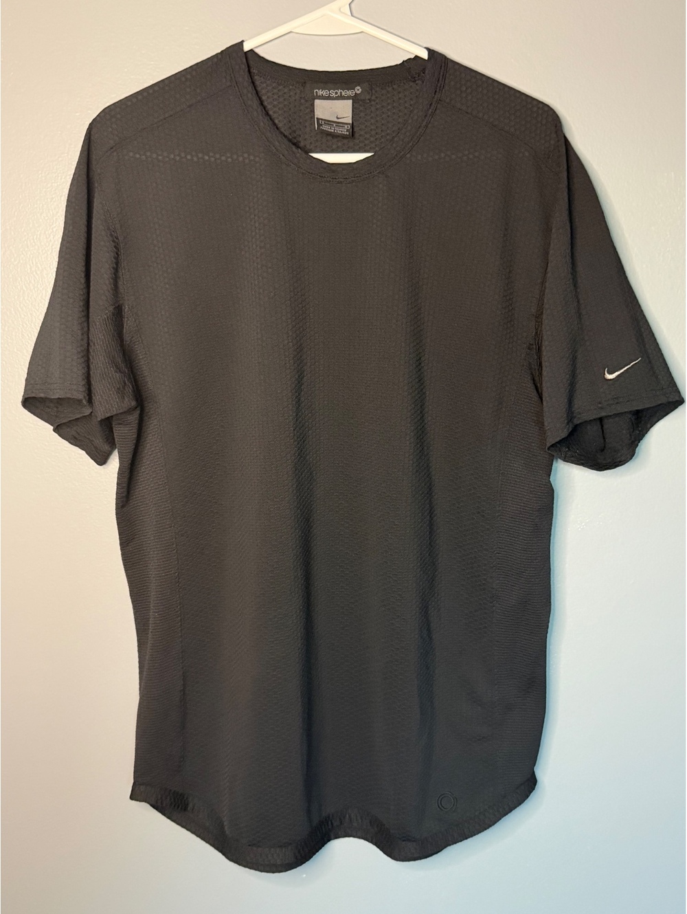 Nike Sphere Black Short Sleeve Men's T-Shirt Size L